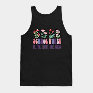 School Nurse Flower Garden Tank Top